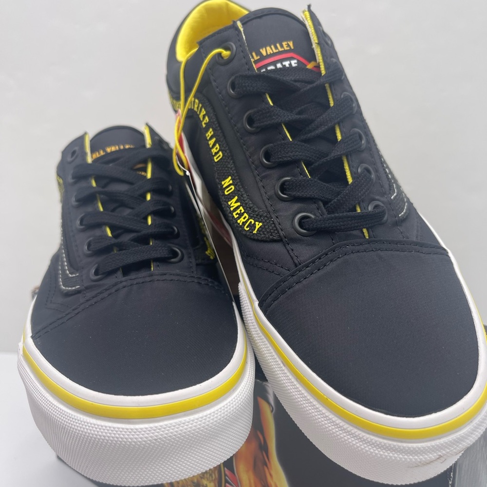 Vans Men’s Old Skool
Cobra Kai Black/Yellow/White Sneakers 
VN0A3WKT05N - Picture 9 of 16
